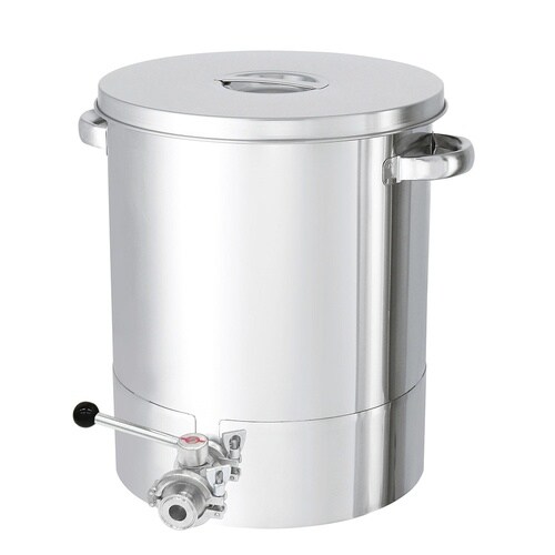 底部勾配型ステンレス容器 バルブ付 80