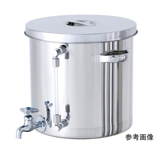 蛇口・液面計付ステンレス汎用容器 100