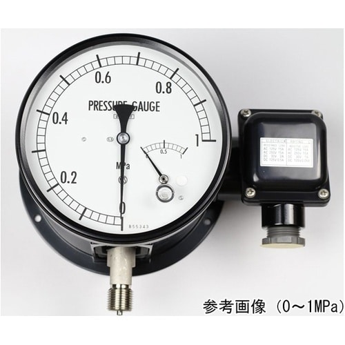 マイクロスイッチ接点付圧力計(150Φ)