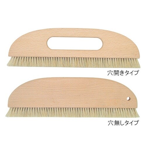 473−65三行ブラシ白馬毛穴無し9寸