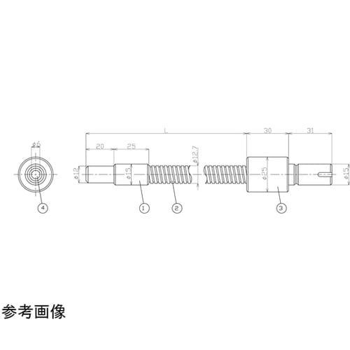 シングルライトガイド 500mm φ8