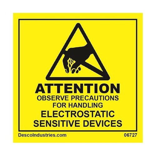 06727 「ATTENTION」ラベル