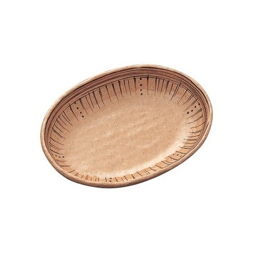 小判多菜皿 大 すえの里 茶色 MD−9