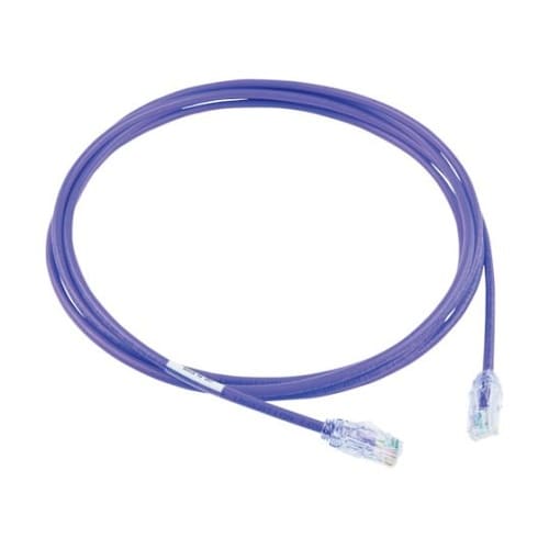 カテゴリ6A細径パッチコード 3m 紫
