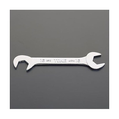 16x16mm/140mm 薄口スパナ