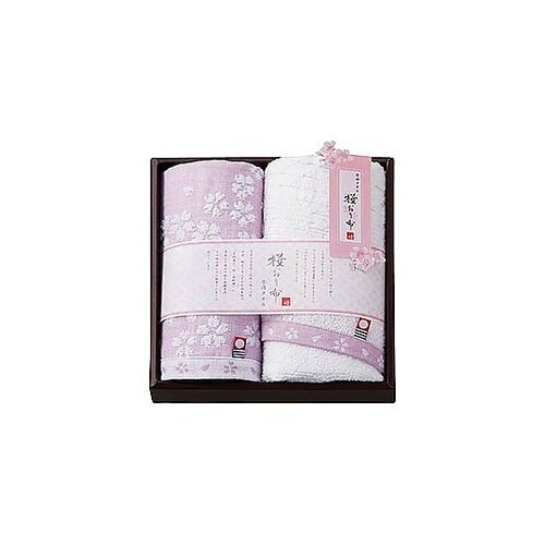 桜おり布 フェイスタオル&ハンドタオル