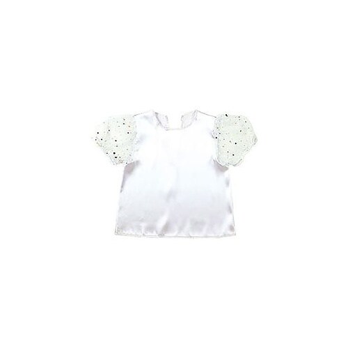 パフスリーブソフトサテンシャツ ホワイト