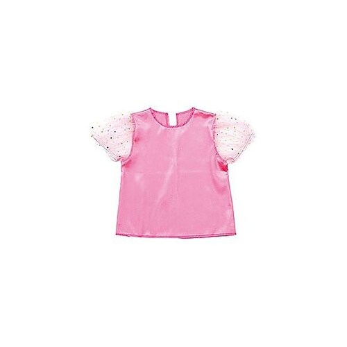 パフスリーブソフトサテンシャツ ピンク