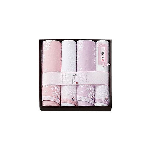 桜おり布 バスタオル2P&フェイスタオル
