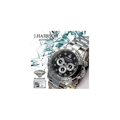 8石天然ダイヤモンド付自動巻&手巻き時計