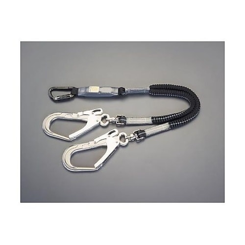 墜落制止用器具用ツインランヤード(伸縮式