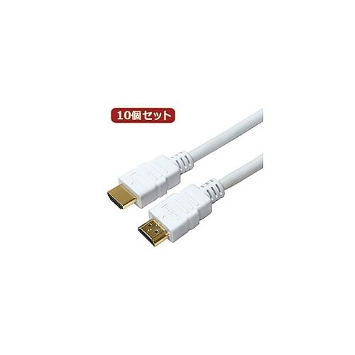 HDMIケーブル 2m ホワイト 樹脂モ