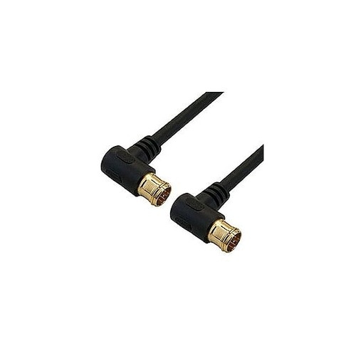 アンテナケーブル 2m ブラック 両側L