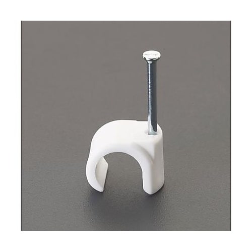 8−12mm 丸型ケーブルクリップ(白/