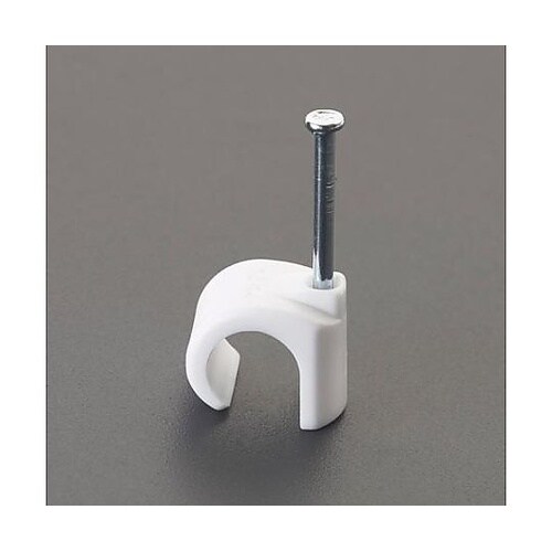 10−14mm 丸型ケーブルクリップ(白