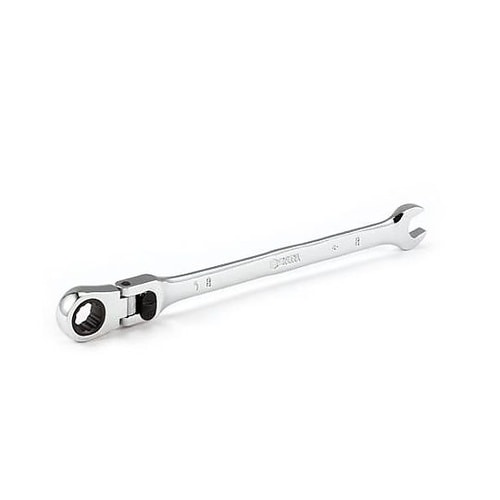 9mm ラチェット片目片口スパナ(首振型