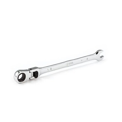 21mm ラチェット片目片口スパナ(首振