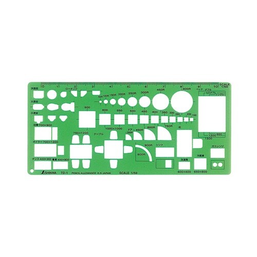 66007 テンプレート TD−1 定規