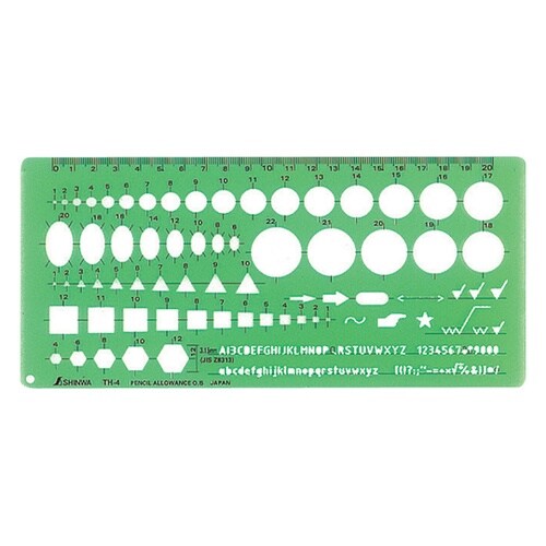 66024 テンプレート TH−4 定規