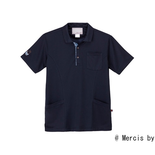 ニットシャツ ネイビー LL MFJ−5