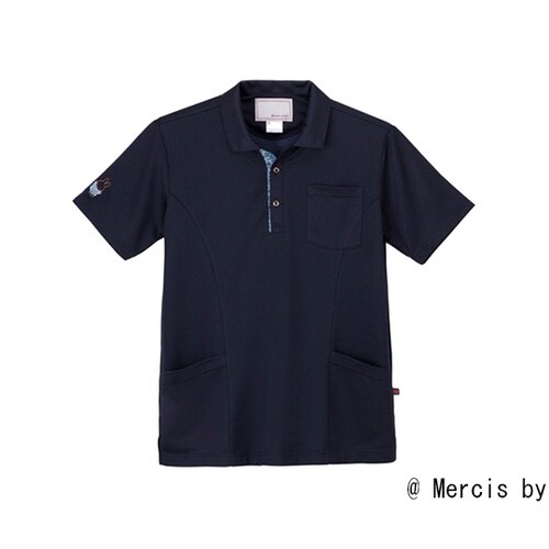 ニットシャツ ネイビー SS MFJ−5
