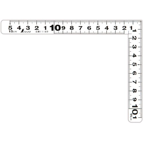 曲尺 平ぴた ホワイト 15×11cm