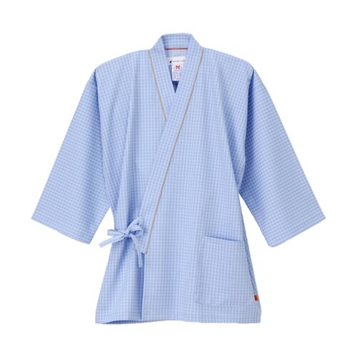 男女兼用患者衣甚平型 ブルー EL FG