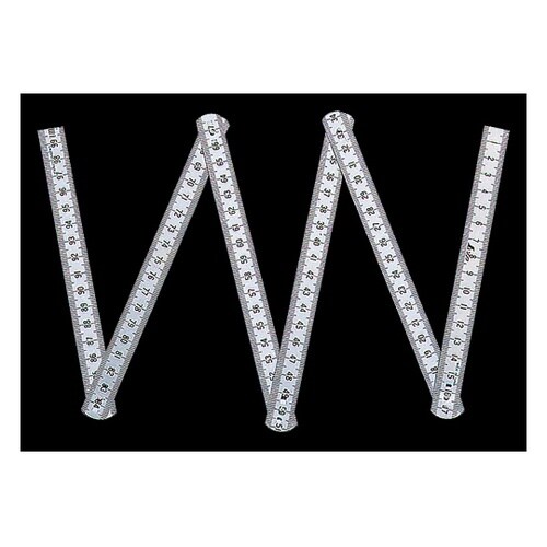 63770 六ツ折尺 ステン 1m