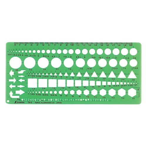 66025 テンプレート TH−5 定規