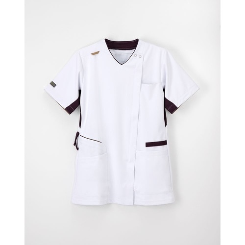 男女兼用スクラブ Tパープル S AW−