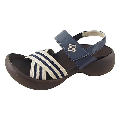 リゲッタ ボーダークロスゴムサンダル ネ