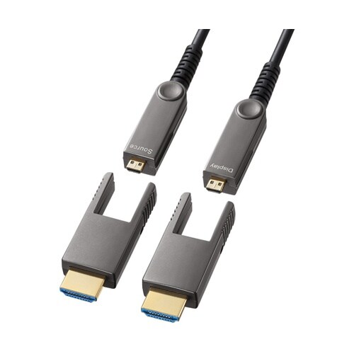 4K60Hz対応光ファイバHDMIケーブ