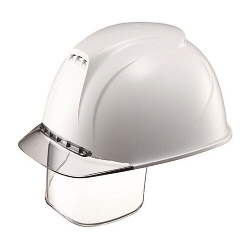 エアライト搭載ヘルメット(透明バイザータ