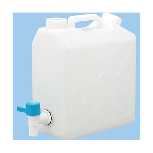 レバーコック付瓶 平角缶(2ヶ口)5L