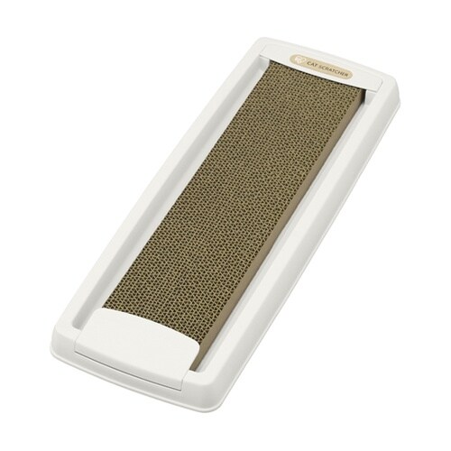 ダストレス猫の爪とぎスリム ホワイト C