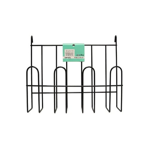 メッシュパネル用 マガジンラック 黒 横