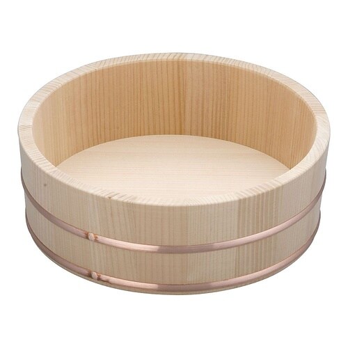 BHV01024木製銅箍飯台24cm