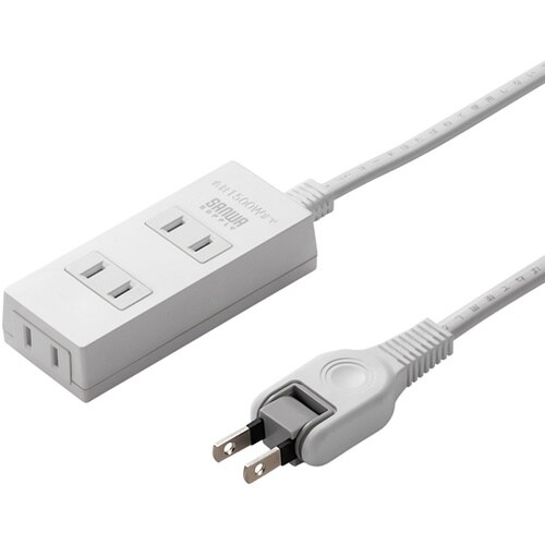 火災予防タップ ホワイト 3個口 5m