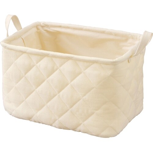 キルティングボックス アイボリー KRB