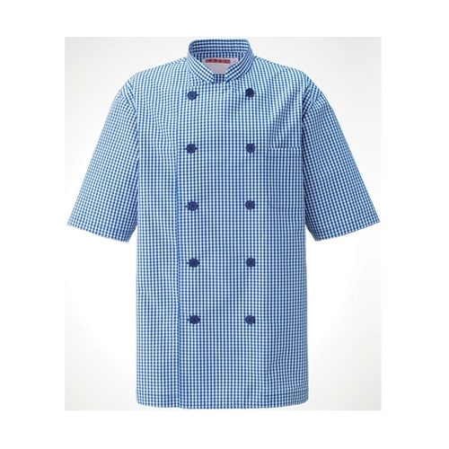 コックシャツ ブルー M 639−21