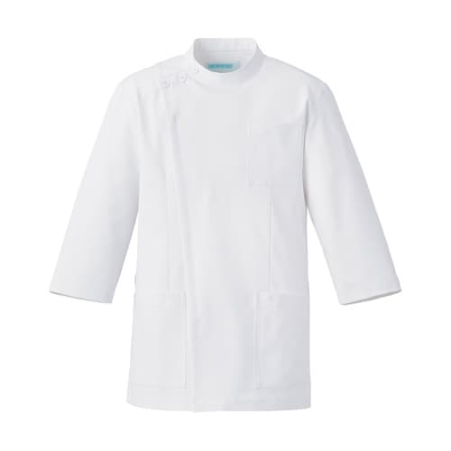 ジャケット七分袖男女兼用 ホワイト 3L