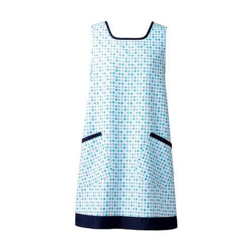 ドットカバーエプロン ブルー M KZN