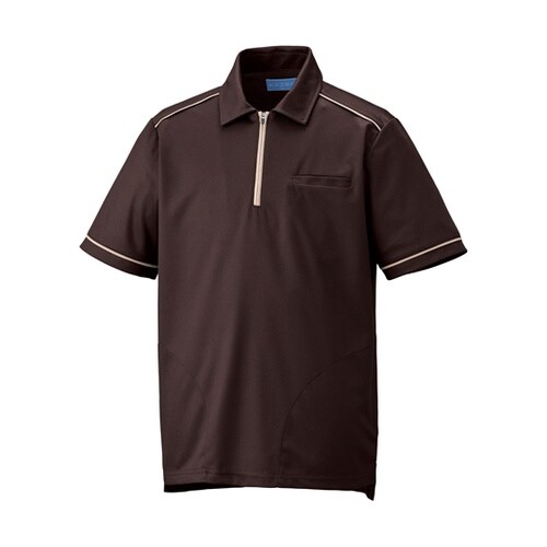 ニットシャツ ダークブラウン S KZN