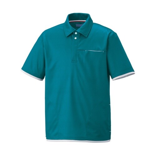 ニットシャツ ディープグリーン 4L K