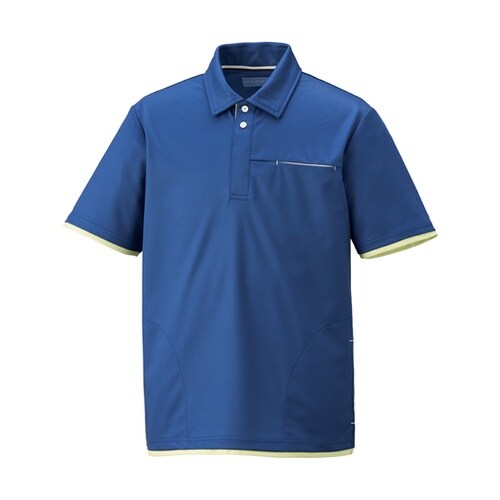 ニットシャツ ディープブルー S KZN