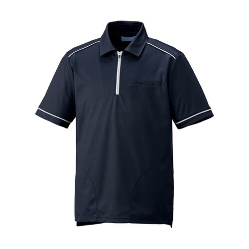 ニットシャツ ネイビー 3L KZN23