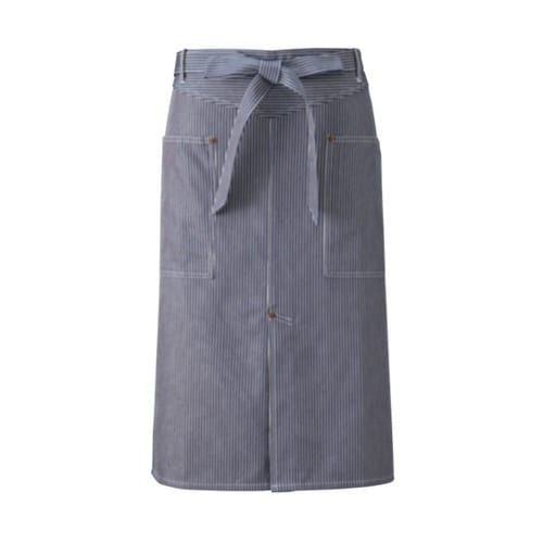 ミドルエプロン ヒッコリーストライプ フ