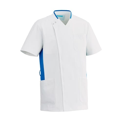 メンズスクラブ ホワイト×ブルー M 0