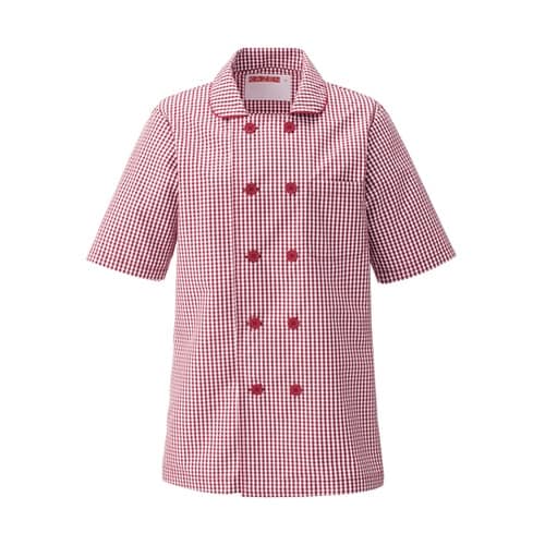 レディスコックシャツ ワイン M 637