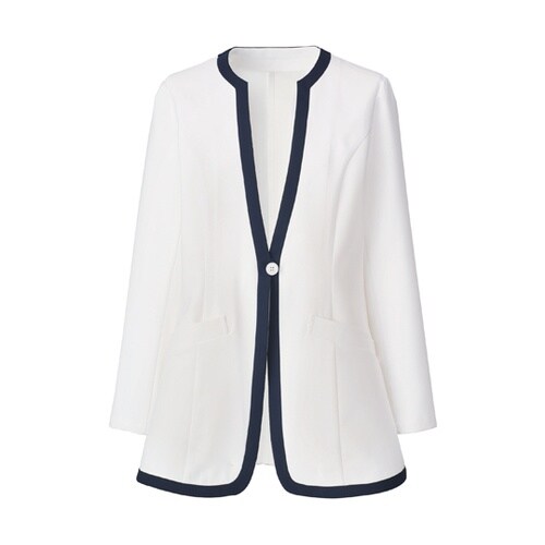 レディスジャケット長袖 ホワイト M K